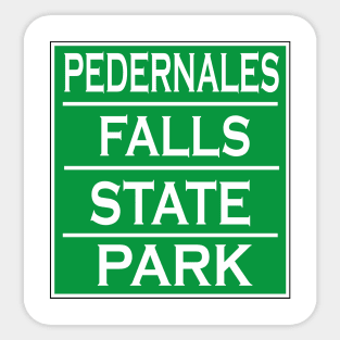 PEDERNALES FALLS STATE PARK Sticker